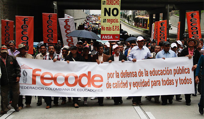 Paro de Educadores Colombia