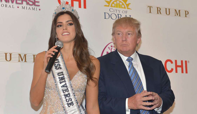 Donald-Trump--Miss-Colombia